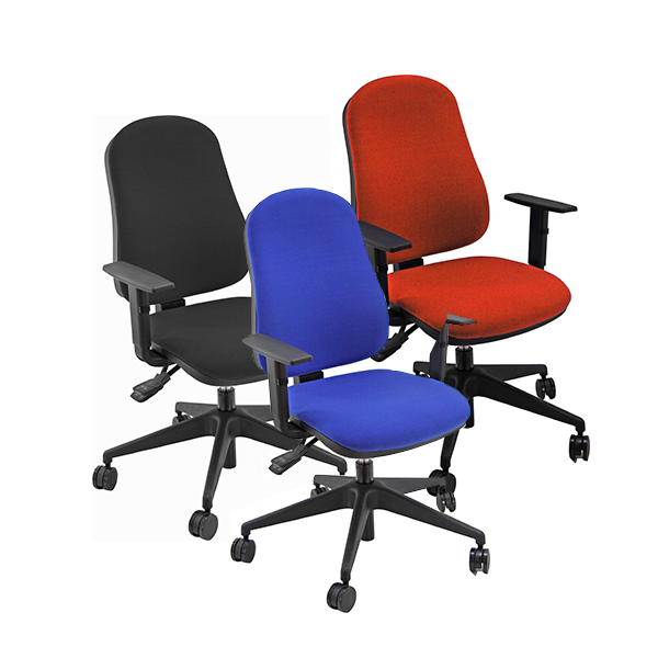 Cadira SIMPLE amb braços mecanisme sincron