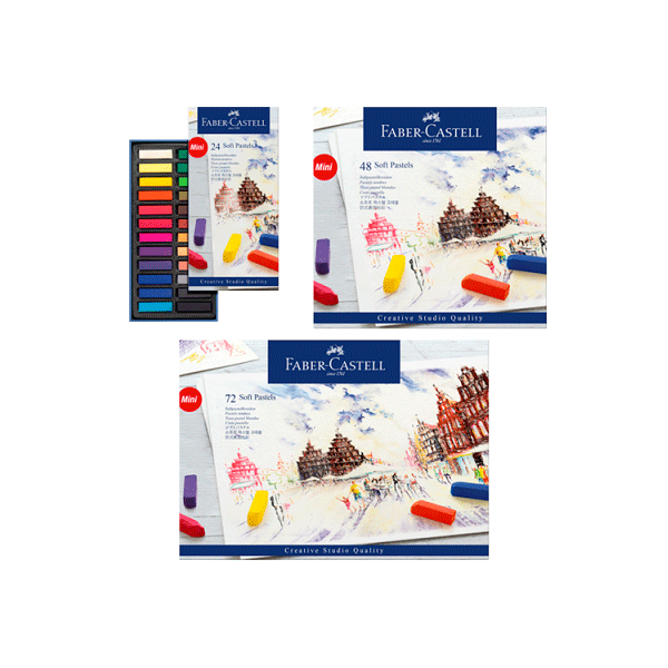 Tizas color pastel blandos Faber-Castell Creative Studio