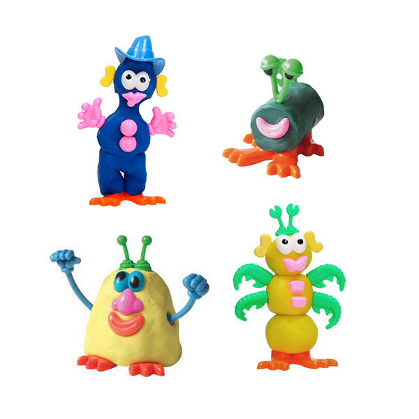 Moldes personajes divertidos para modelar Creall