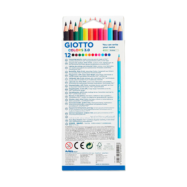 Lápices de colores Giotto Colors 3.0