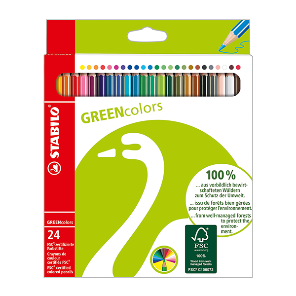 Lápices de colores Stabilo Green