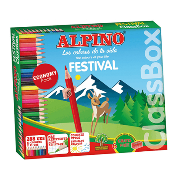 Kit l?pices de colores Alpino Festival pack econ?mico