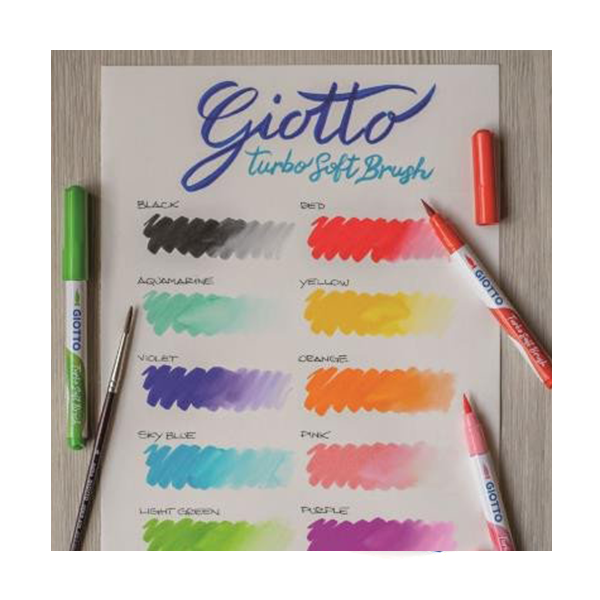 Rotuladores Giotto Turbo Soft Brush - Material escolar