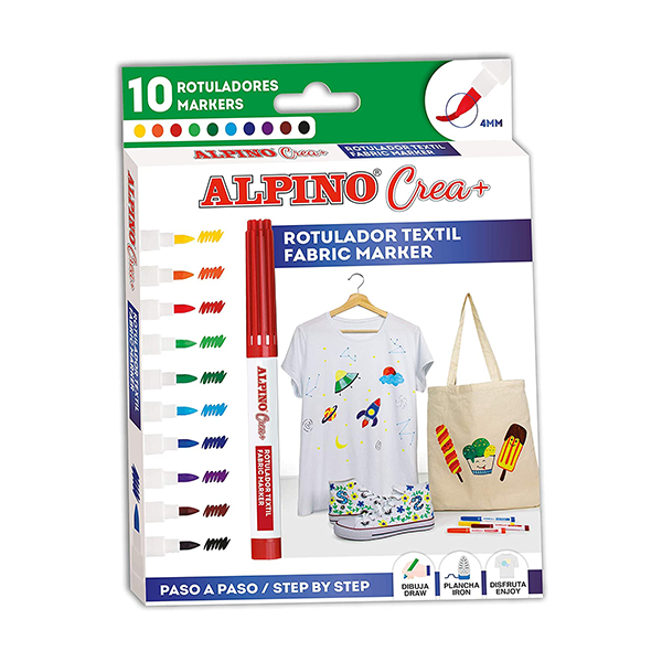 Rotulador Alpino Crea textil - Material escolar