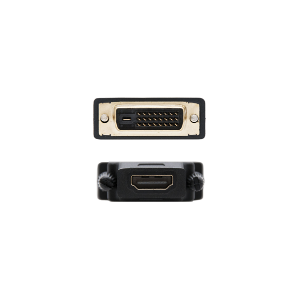 Adaptador DVI a HDMI, 24+1/M-HDMI A/H, negro